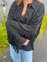 Load image into Gallery viewer, The Western Fringe Sweater Jacket