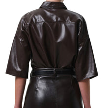 Load image into Gallery viewer, Frances Cropped CapeButton Up