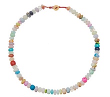 Load image into Gallery viewer, Joor 10K Candy Gem Necklace Rainbow