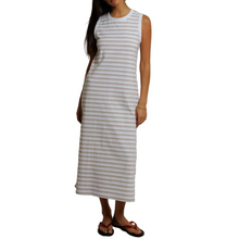 Load image into Gallery viewer, Lanell Stripe Supima Cotton Sleeveless Dress