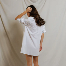 Load image into Gallery viewer, Felicia Cotton Poplin Button Down Dress