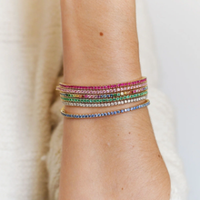 Load image into Gallery viewer, 14K Rainbow Classic Tennis Bracelet