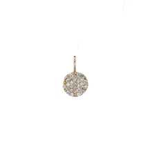 Load image into Gallery viewer, 14K YG Petite Round & Pave Diamond Charm
