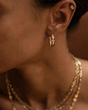 Load image into Gallery viewer, 3-Tier Staircase Diamond Hoops
