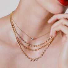 Load image into Gallery viewer, 18K Poppy Two Stone Pendant