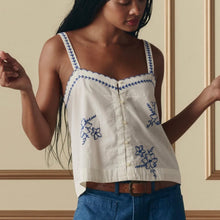 Load image into Gallery viewer, The Weekend Tank w/ Hanky Embroidery