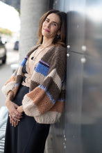 Load image into Gallery viewer, Chunky Alcapa Stripes Bomber Cardigan