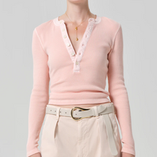 Load image into Gallery viewer, Drea Waffle Henley