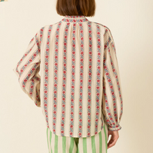 Load image into Gallery viewer, Poet Roseband Stripe Blouse