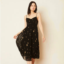 Load image into Gallery viewer, Viola Starry Night Jacquard Dress
