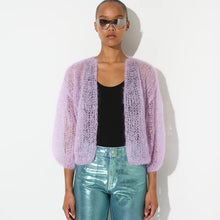 Load image into Gallery viewer, Mohair Bomber Cardigan
