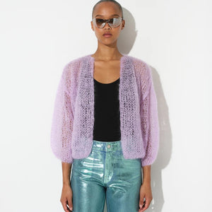 Mohair Bomber Cardigan