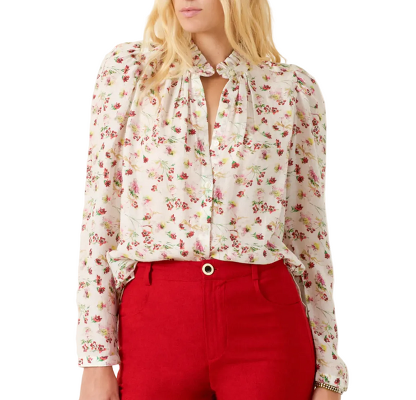 Artemis Wild Garden Shirt — Pink Lagoon Boutique, Solana Beach