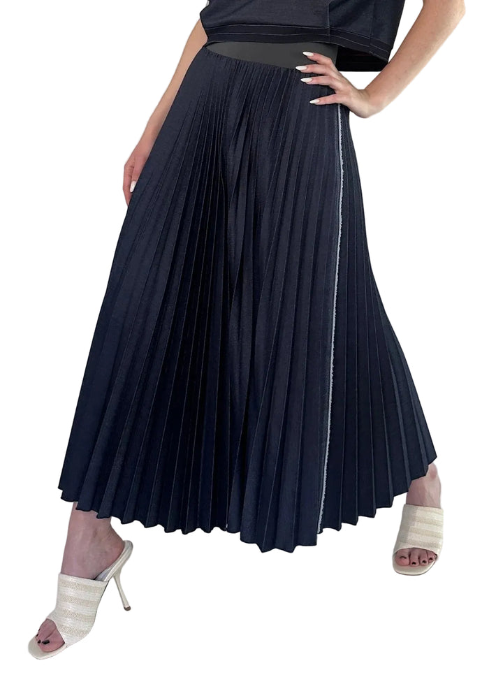 Denim Deluxe Skirt — Pink Lagoon Boutique, Solana Beach