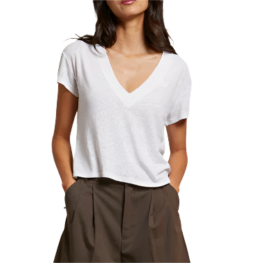 Rosie linen Jersey Spandex V-Neck