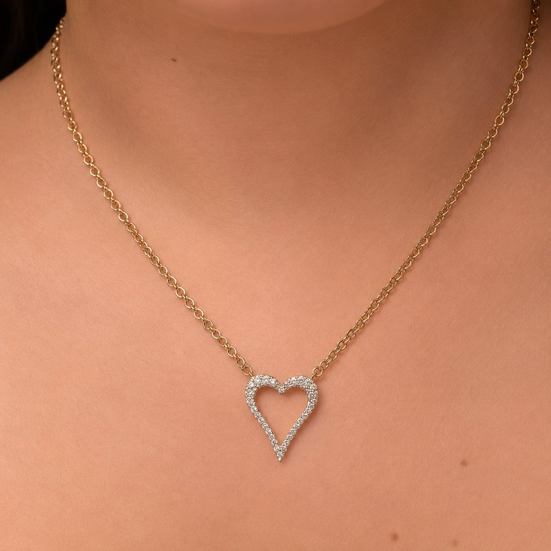 Diamond Heart Necklace