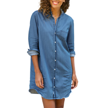 Load image into Gallery viewer, Ruffle Mary Classic Shirtdress
