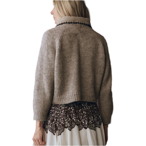 The Crochet Collar Pullover