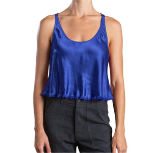 Maggie Tank In Vintage Satin