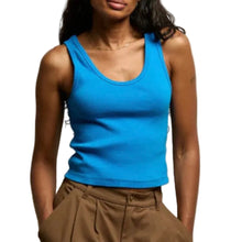 Load image into Gallery viewer, Blondie Structured Rib Bra Friendly Tank
