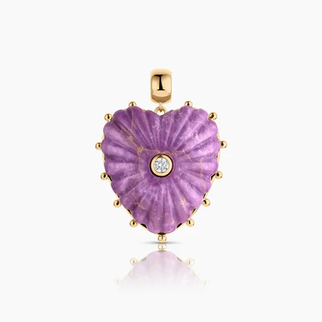 Malene Purple Mica Bail Charm
