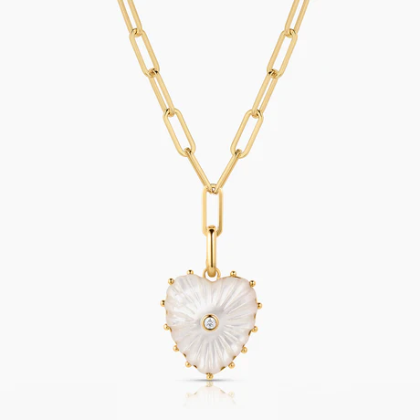 Malene Mother Of Pearl Clip Necklace