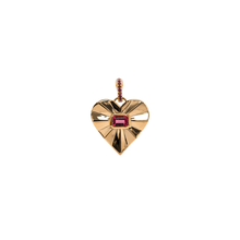 Load image into Gallery viewer, Pink Tourmaline Spiral Heart Pendant
