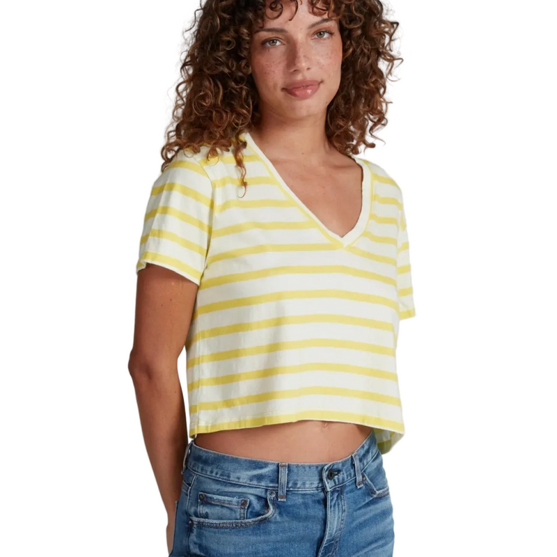 Shrunken V Tee Stripe
