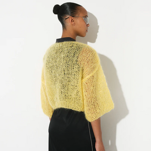 Mohair Light Short Sleeve Cardigan