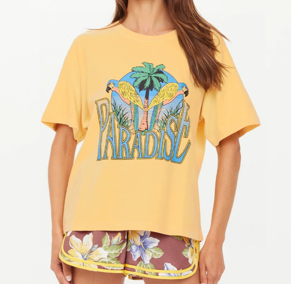 Paradise Jacob Tee — Pink Lagoon Boutique, Solana Beach