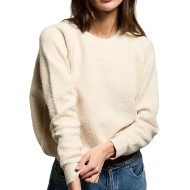 Ziggy Inside Out Fleece Long Sleeve Shrunken Crewneck Sweatshirt