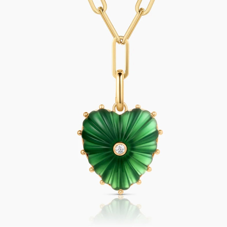 Malena Green Jade Clip Charm