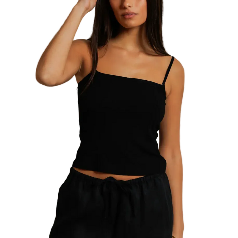 Lucille Ribbed Skinny Tank