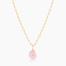 Load image into Gallery viewer, Nautilus Pink Jade Charm

