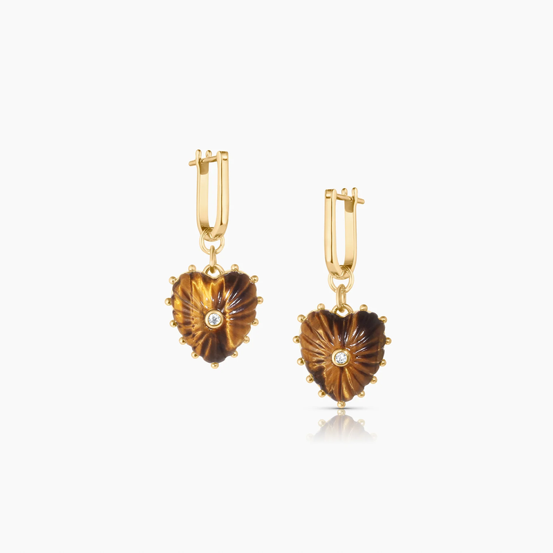 Isabel Tigers Eye Earrings
