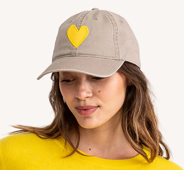 Baseball Hat Heart Patch alternate view