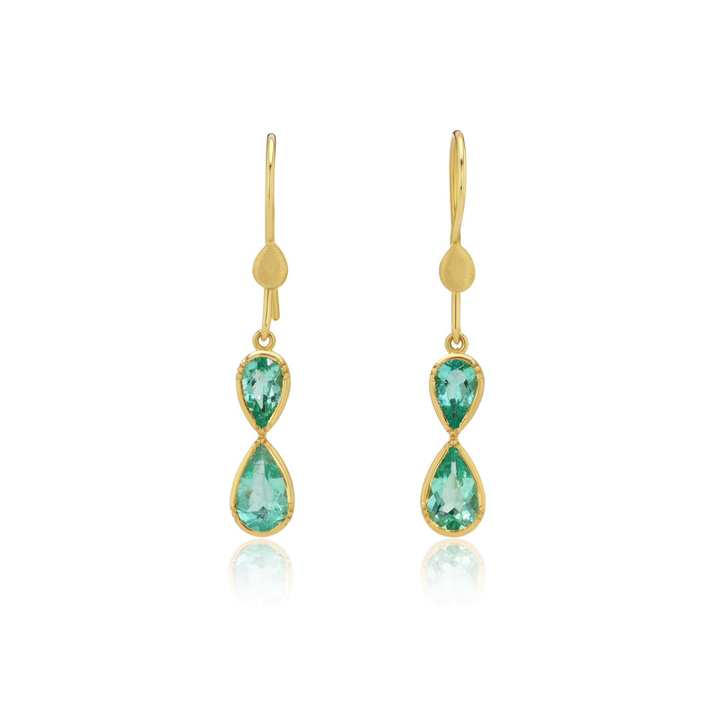Infinity Emerald Earrings