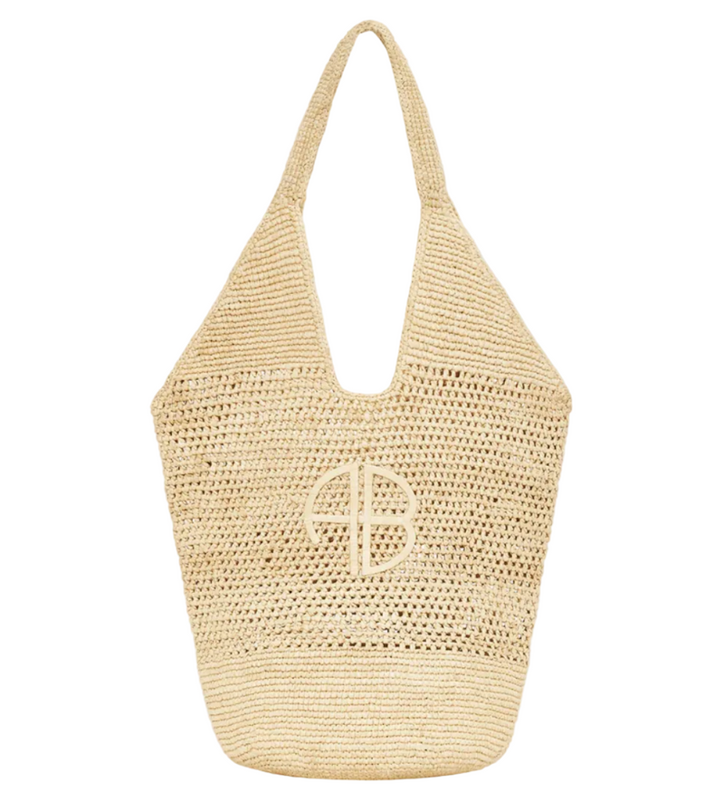 Leah Logo Hobo Raphia