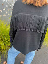 Load image into Gallery viewer, The Western Fringe Sweater Jacket

