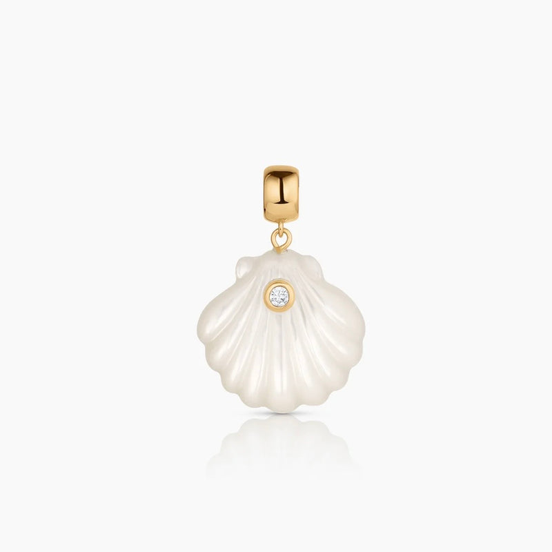 Coquille Mother Of Pearl Bail Charm