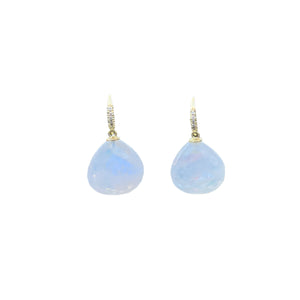 18K YG Rainbow Moonstone Brio Joyce Earring