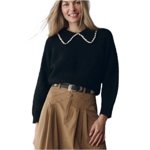 The Crochet Collar Pullover