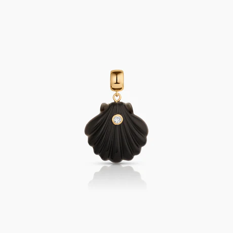 Coquille Onyx Bail Charm