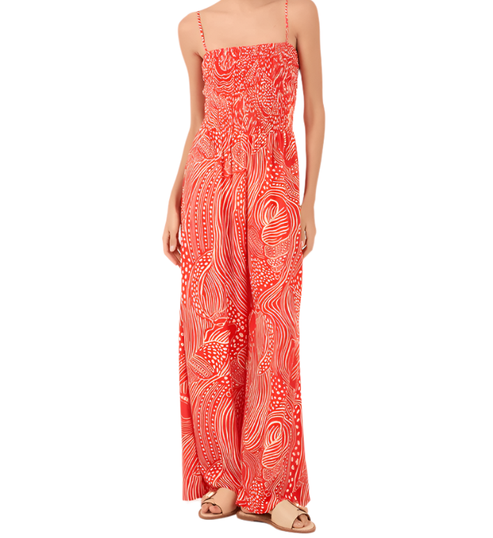 Lagoon Smocked Jumpsuit