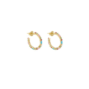 18K YG Gaia Hoops