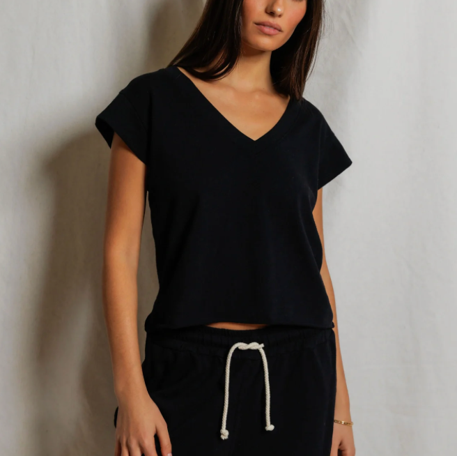 Pearl Japanese Jersey V Neck