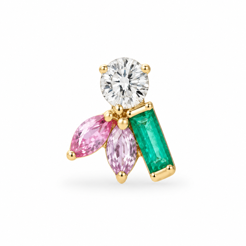 The Pink Lily Stud