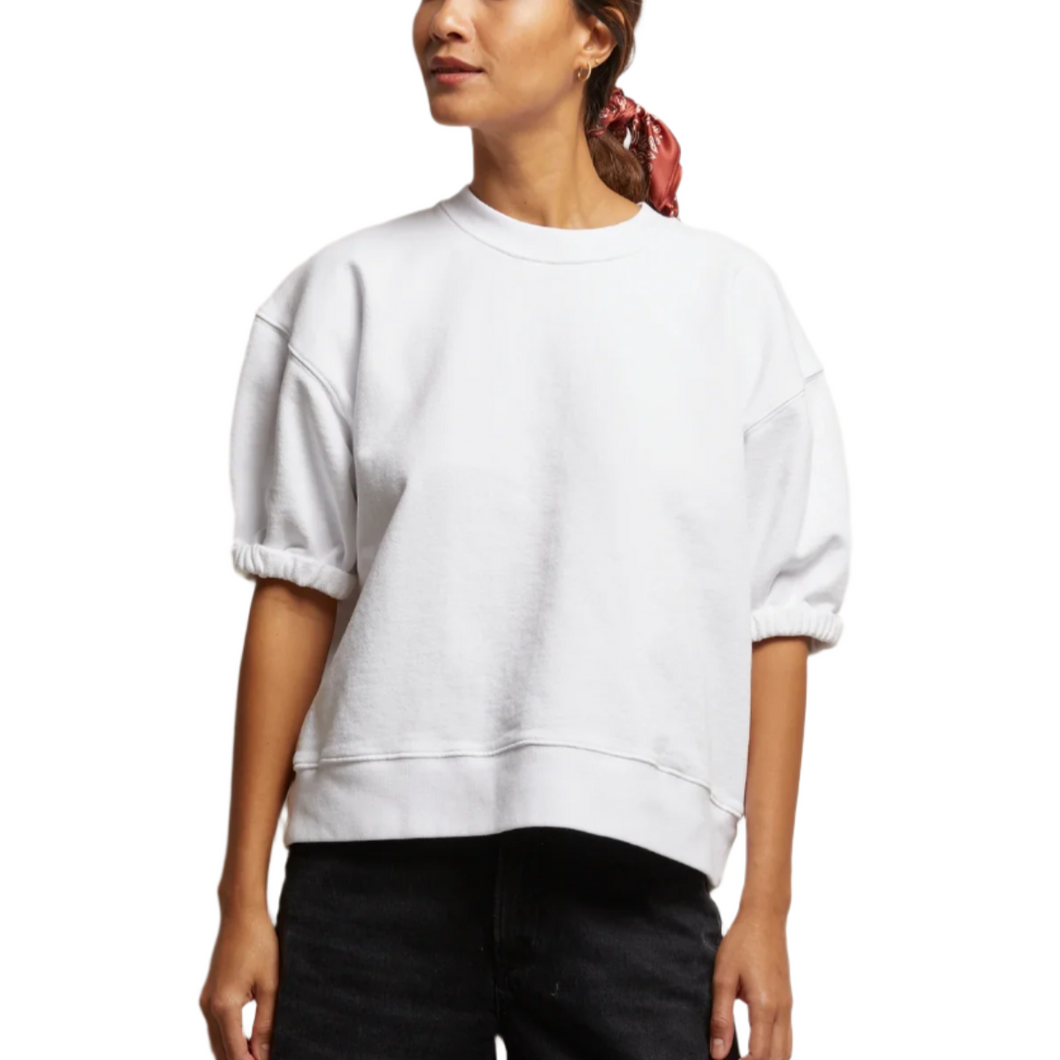 Rebecca French Terry 3/4 Puff Sleeve Sweatshirt