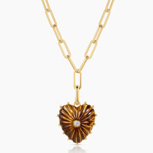 Load image into Gallery viewer, Malene Tiger's Eye Clip Necklace
