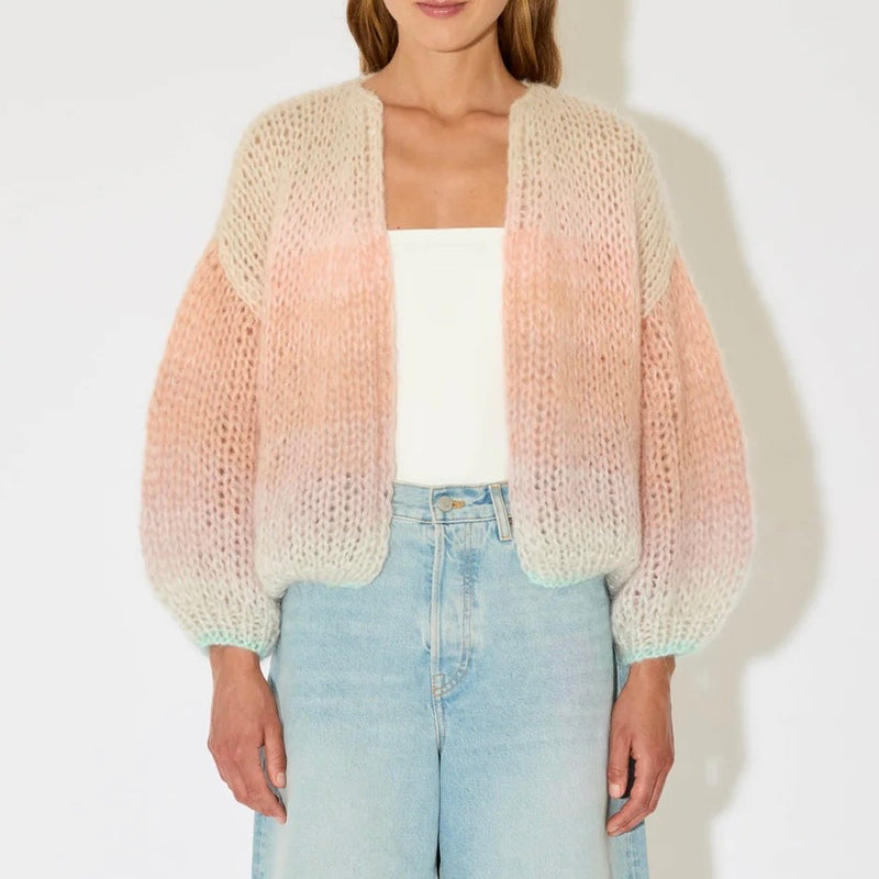 Mohair Bomber Cardigan Ombre